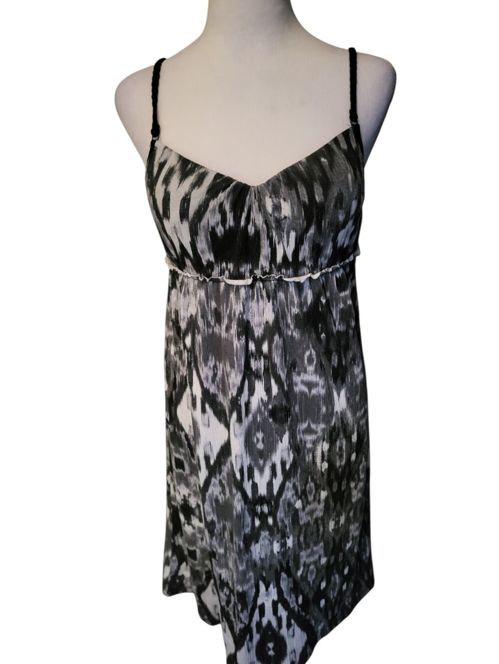Currants Midi Dress Black/White sz S